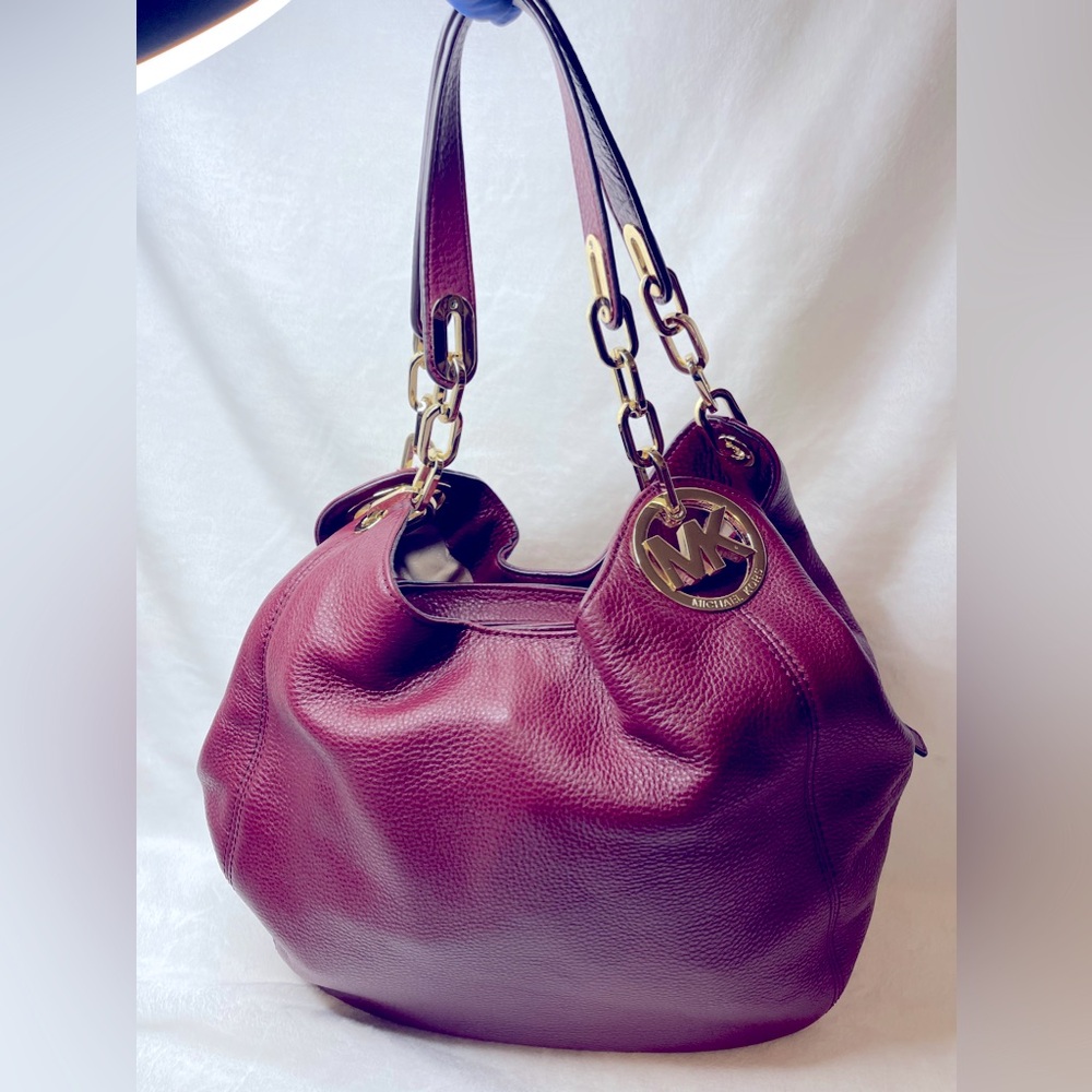 Michael Kors burgundy shoulder bag